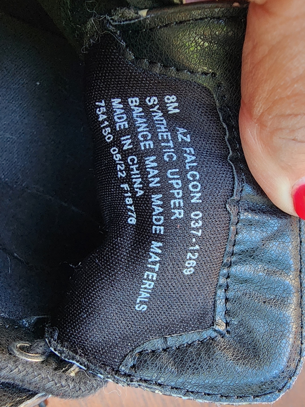 Arizona Jean Co Falcon Black Floral Combat Boots Lug Sole [8] - Picture 7 of 9